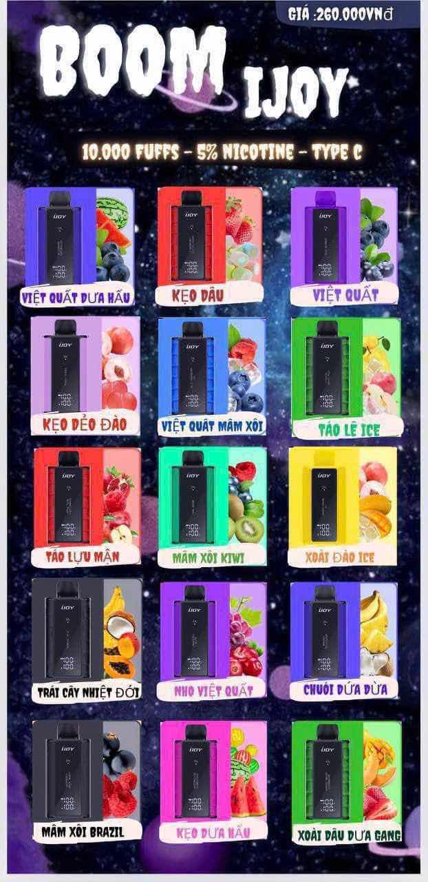 Bom ijoy 10000 hơi
