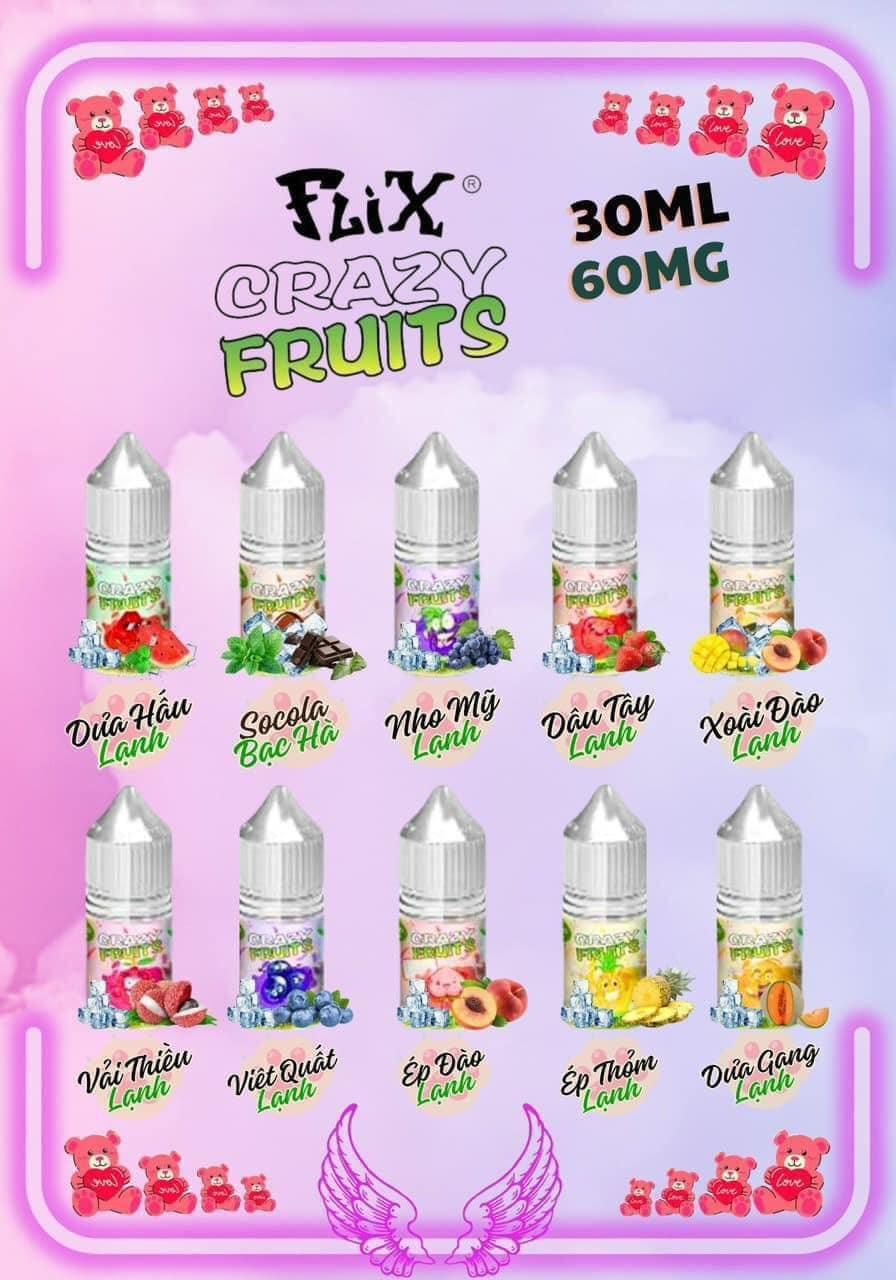 tinh dầu 60ni flix crazy fruits