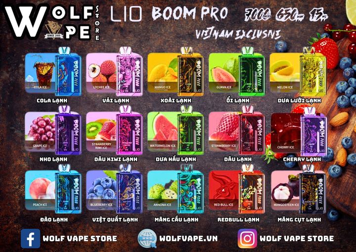 Lio bom pro 8000 hơi